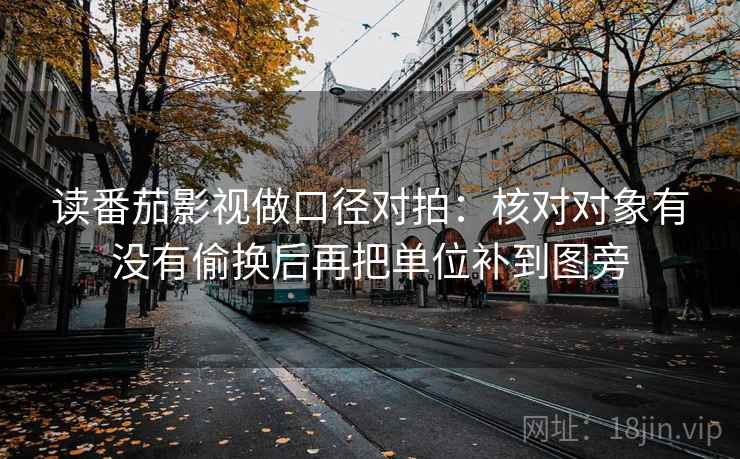 读番茄影视做口径对拍:核对对象有没有偷换后再把单位补到图旁 读番茄影视做口径对拍:核对对象有没有偷换后再把单位补到图旁